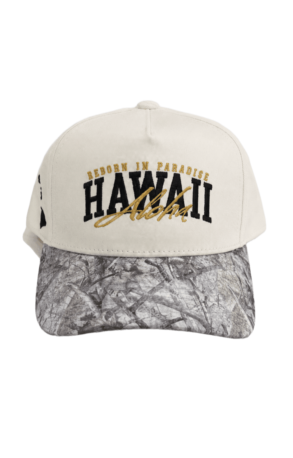 r1pfitness 5 panel hat hawaii cream front