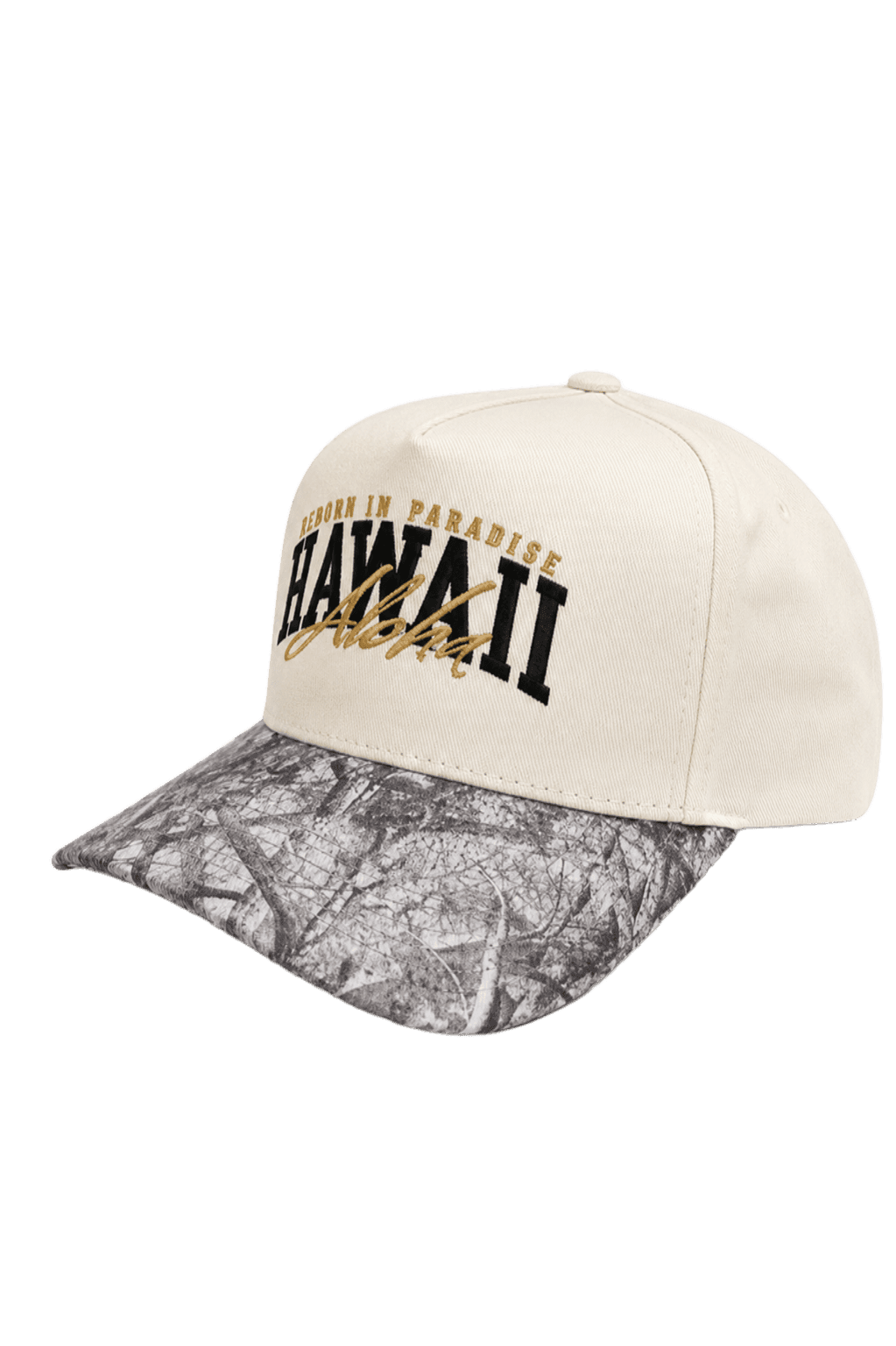 r1pfitness 5 panel hat hawaii cream side