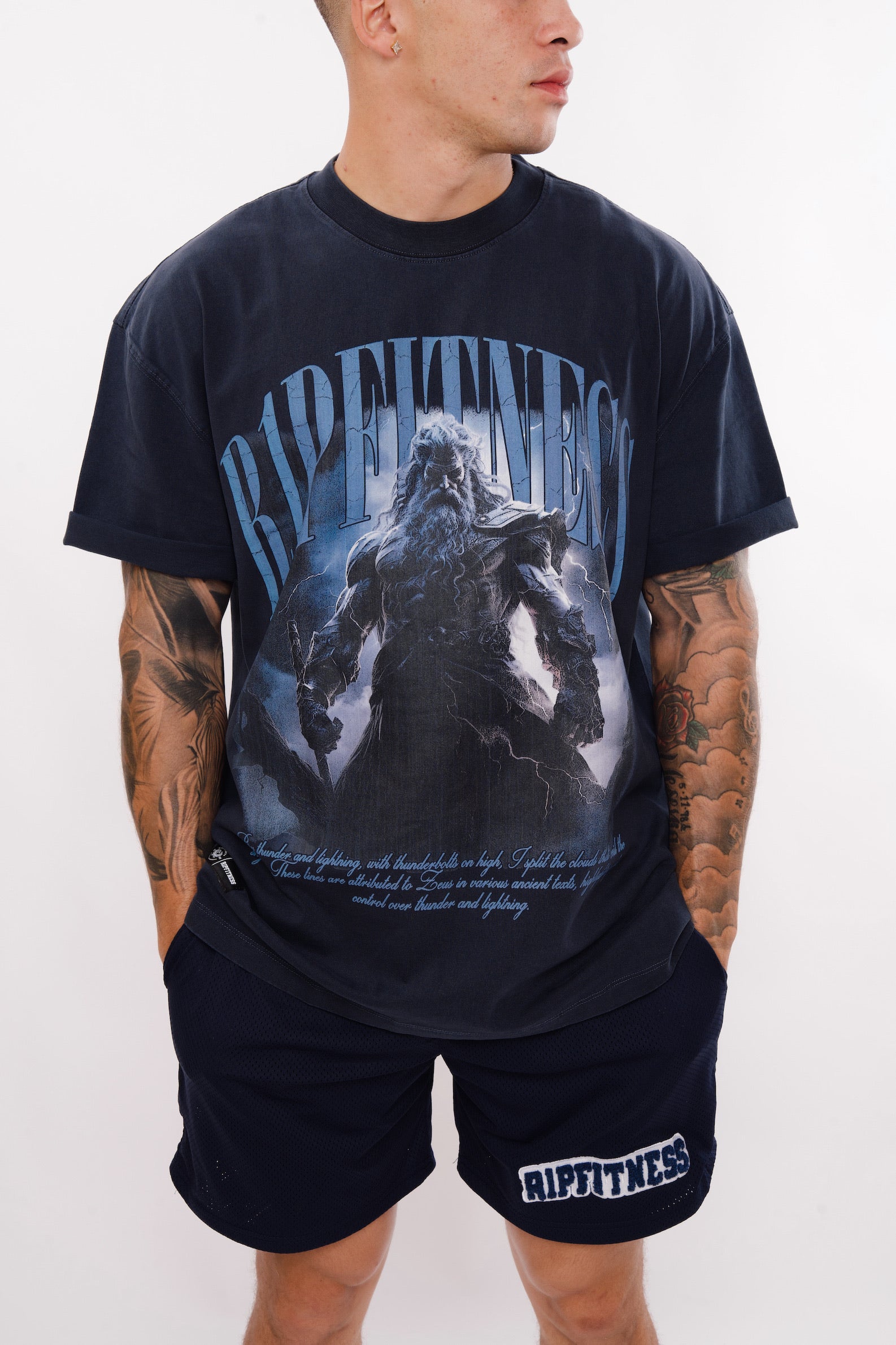 LIMITED EDITION: ZEUS TEE - Vintage Wash Oversized Graphic T-Shirt