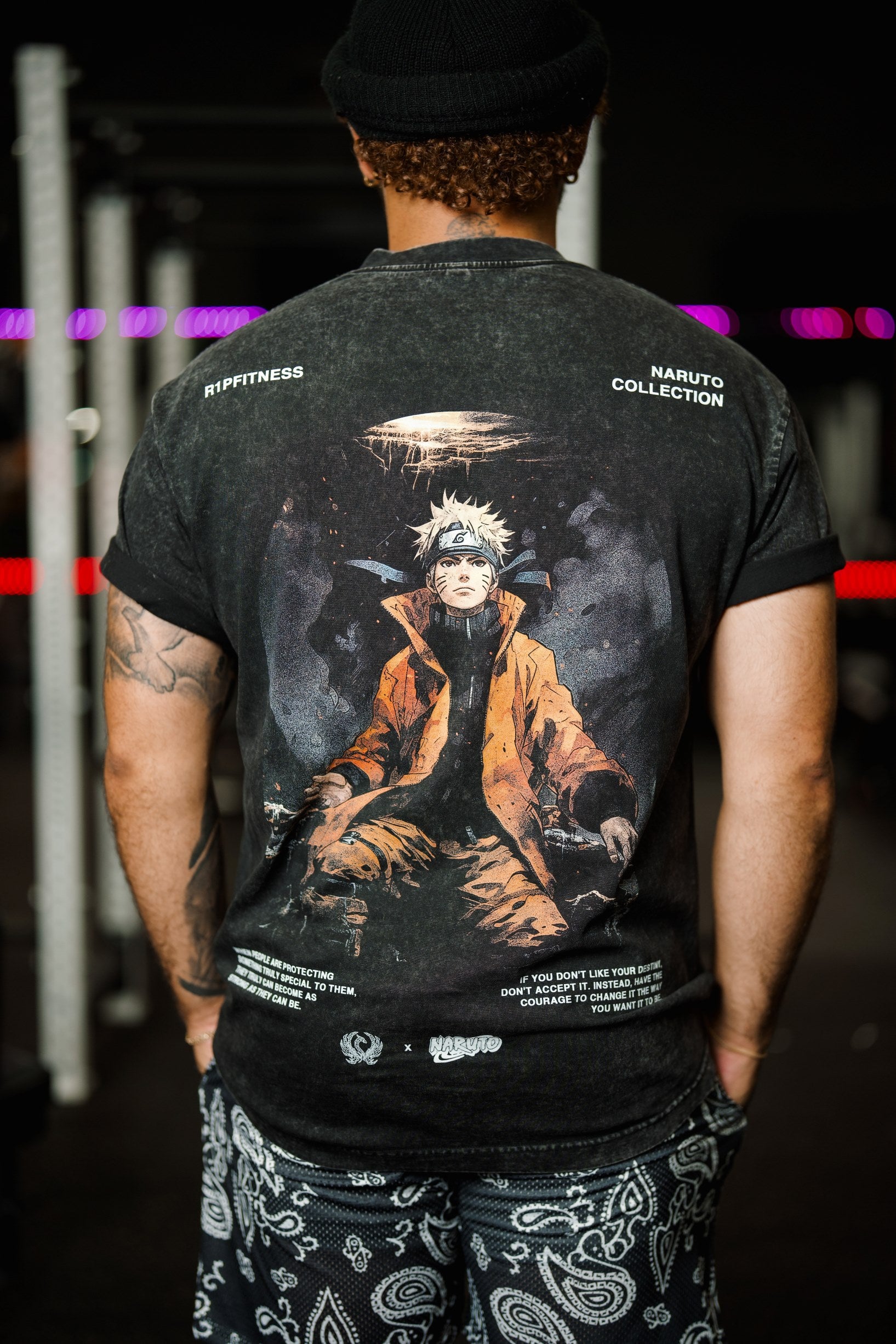 Naruto Oversized Tee - Vintage Wash Graphic T-Shirt